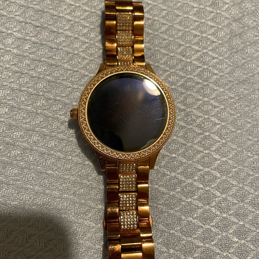 Rose gold fossil venture smartwatch